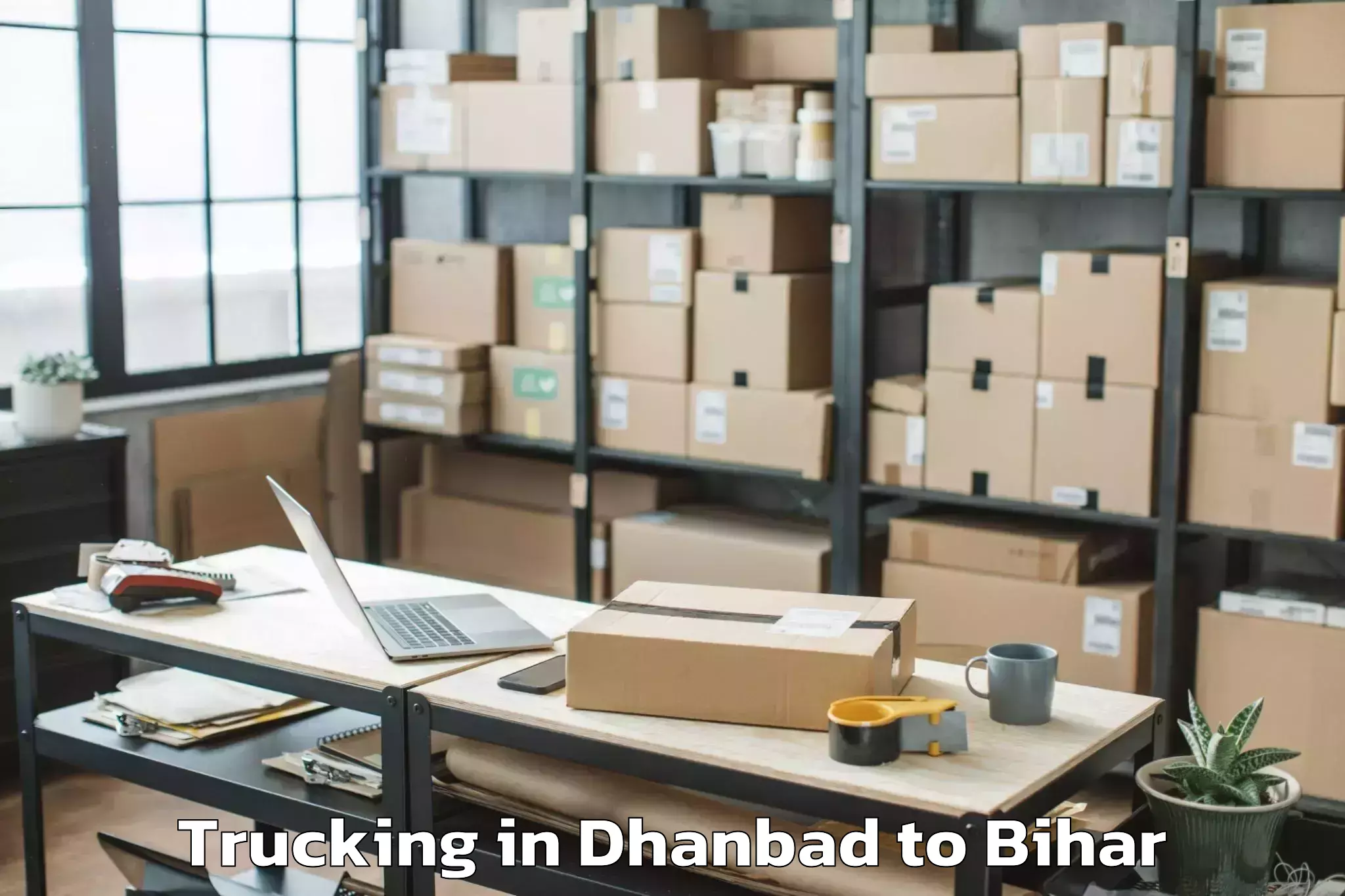 Reliable Dhanbad to Gaunaha Trucking